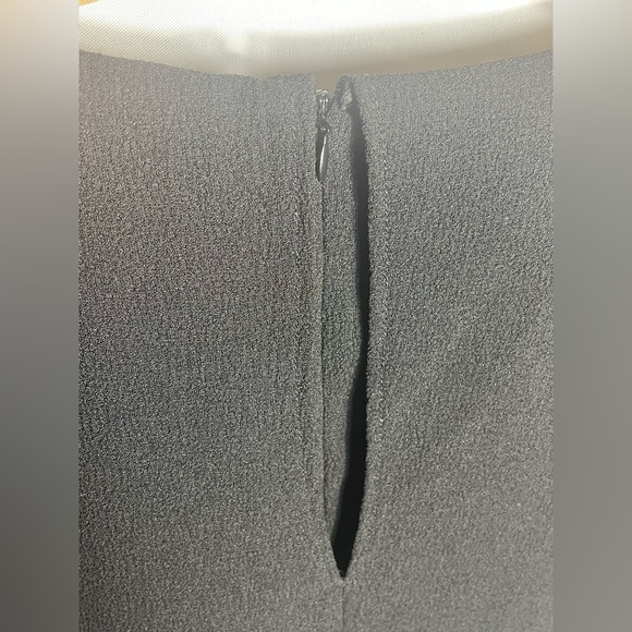 Adrianna Papell Black Sheath Dress Size 6 Lined Split Sleeve Cocktail Party - Picture 4 of 7